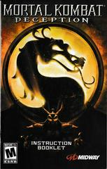Manual - Front | Mortal Kombat Deception [Premium Pack] Playstation 2