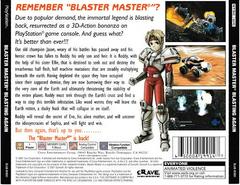 Back Of Box | Blaster Master Blasting Again Playstation