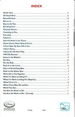 Song List - Back Of Lyrics Manual | High School Musical Sing It Playstation 2