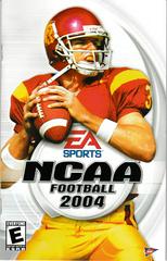 Manual - Front | NCAA Football 2004 Playstation 2