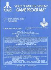 3D Tic-Tac-Toe - Back | 3D Tic-Tac-Toe Atari 2600