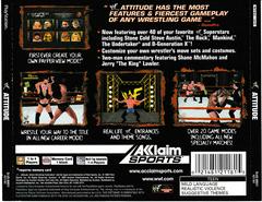 Back Of Box | WWF Attitude Playstation