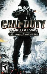 Manual - Front | Call of Duty World at War Final Fronts Playstation 2