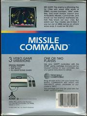 Missile Command - Back | Missile Command Atari 5200