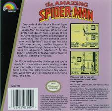 The Amazing Spider-Man - Back | Amazing Spiderman GameBoy