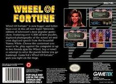 Wheel Of Fortune - Back | Wheel of Fortune Super Nintendo