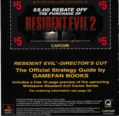 Manual - Back | Resident Evil Director's Cut [2 Disc] Playstation