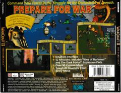 Back Of Case | Warcraft II The Dark Saga Playstation
