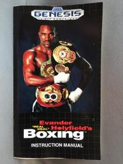 Instruction Manual | Evander Holyfield's Real Deal Boxing Sega Genesis