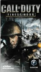 Manual - Front | Call of Duty Finest Hour Gamecube