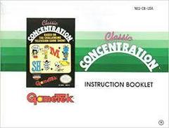 Classic Concentration - Instructions | Classic Concentration NES