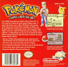 Pokémon Red Version, Game Boy, Jogos