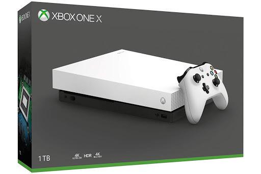 Xbox One X 1 TB White Console Cover Art