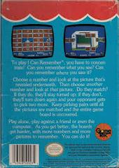 Fisher Price I Can Remember - Back | Fisher Price I Can Remember NES