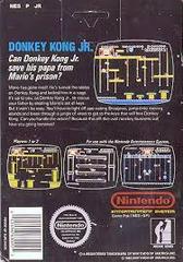 Donkey Kong Jr - Back | Donkey Kong Jr [5 Screw] NES