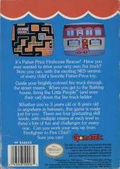 Fisher-Price Firehouse Rescue - Back | Fisher-Price Firehouse Rescue NES