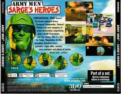 Sarge'S Heroes Artwork - Back (Part Of A Set) | Army Men Gold Playstation