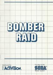 Bomber Raid - Instructions | Bomber Raid Sega Master System