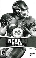 Manual - Front | NCAA Football 08 Playstation 2