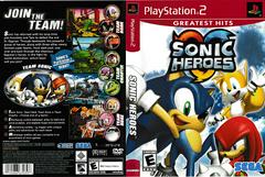 Artwork - Back, Front | Sonic Heroes [Greatest Hits] Playstation 2