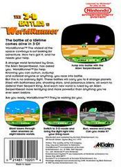 3D Worldrunner - Back | 3D WorldRunner NES