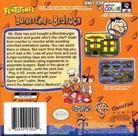 The Flintstones Burgertime In Bedrock - Back | The Flintstones Burgertime in Bedrock GameBoy Color