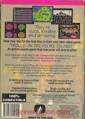 Trolls On Treasure Island - Back | Trolls on Treasure Island NES