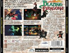 Back Of Case | Blazing Dragons Playstation