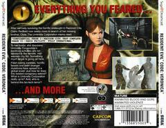 Back Of Case | Resident Evil CODE Veronica Sega Dreamcast