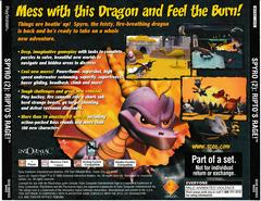 Back Of Case (Part Of A Set) | Spyro Ripto's Rage [Collector's Edition] Playstation