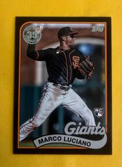 Marco Luciano [Black] #89B-11 Baseball Cards 2024 Topps 1989 Prices