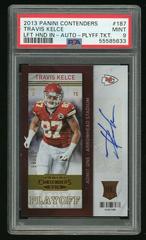 Travis Kelce [Left Hand in Autograph Playoff Ticket] #187 Football Cards 2013 Panini Contenders Prices