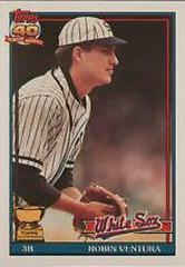 Robin Ventura [Gray Line at Left] #461 Baseball Cards 1991 Topps Prices