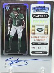 Ahmad 'Sauce' Gardner [Autograph Playoff Ticket] #101 Football Cards 2022 Panini Contenders Prices