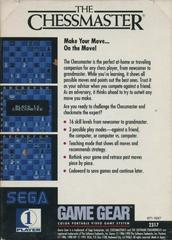 Chessmaster - Back | Chessmaster Sega Game Gear