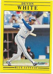 Devon White #U-69 Baseball Cards 1991 Fleer Update Prices