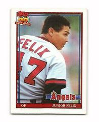 Junior Felix #40T Baseball Cards 1991 Topps Traded Prices