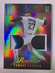 Edward Cabrera [Gold] Baseball Cards 2022 Panini Capstone Rookie Dual Materials Prices