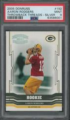 Aaron Rodgers [Silver Holofoil] #192 Football Cards 2005 Panini Donruss Throwback Threads Prices