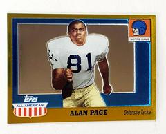 Alan Page [Gold Chrome Refractor] #4 Football Cards 2005 Topps All American Prices