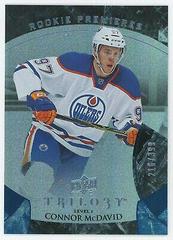 Connor McDavid [Rainbow Foil Blue] Hockey Cards 2015 Upper Deck Trilogy Prices