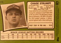Rear | Chase Strumpf Baseball Cards 2020 Topps Heritage Minor League