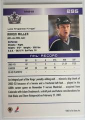 Backside | Arron Miller [Action] Hockey Cards 2003 ITG Toronto Star