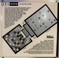 Back Cover | Archon: The Light And The Dark [Disk] Atari 400