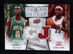 Kevin Garnett/Lebron James Basketball Cards 2009 Upper Deck Dual Game Materials Prices
