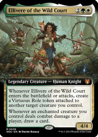 Ellivere of the Wild Court [Extended Art] #36 Magic Wilds of Eldraine Commander