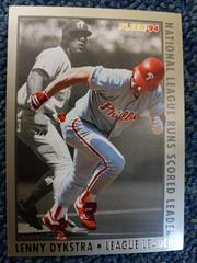 Lenny Dykstra #9 Baseball Cards 1994 Fleer League Leaders Prices