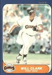 Will Clark Baseball Cards 1986 Fleer Update Prices
