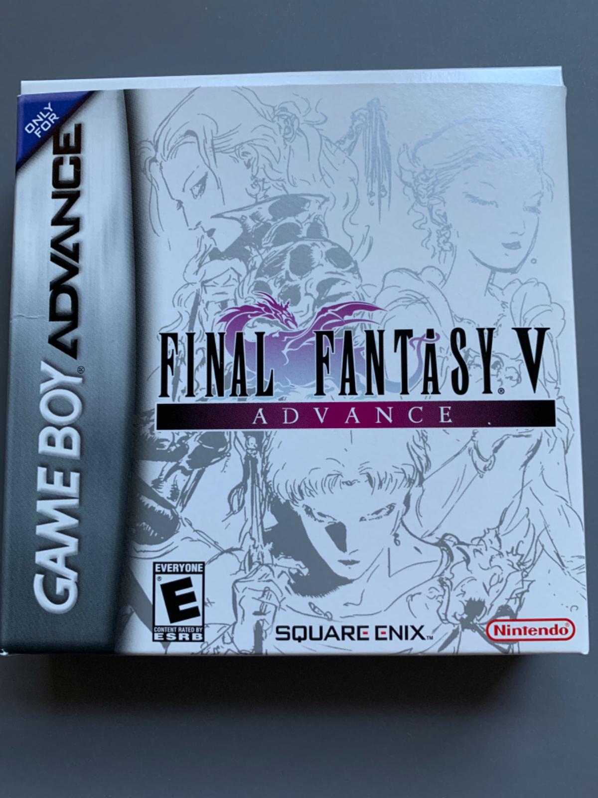 Final Fantasy V Advance Item Box And Manual Gameboy Advance