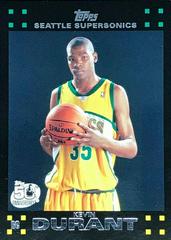 Kevin Durant #112 Basketball Cards 2007 Topps 50th Anniversary Prices